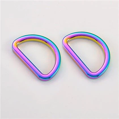 ססגוני D-טבעת מתכת אביזרים D-טבעת חומרה