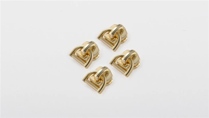 מחוון רוכסן סגסוגת אבץ מוברשת בהתאמה אישית